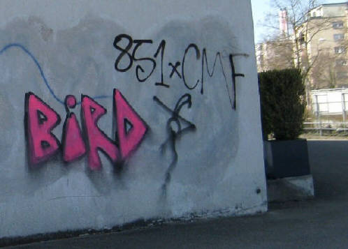 BIRD graffiti zürich
