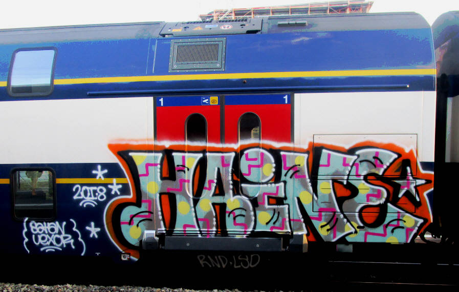 HAINE SBB train graffit zrich