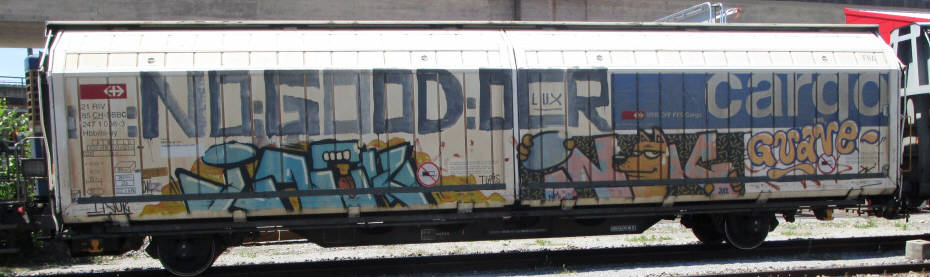 INOK GUAVE SBB-gterwagen graffiti