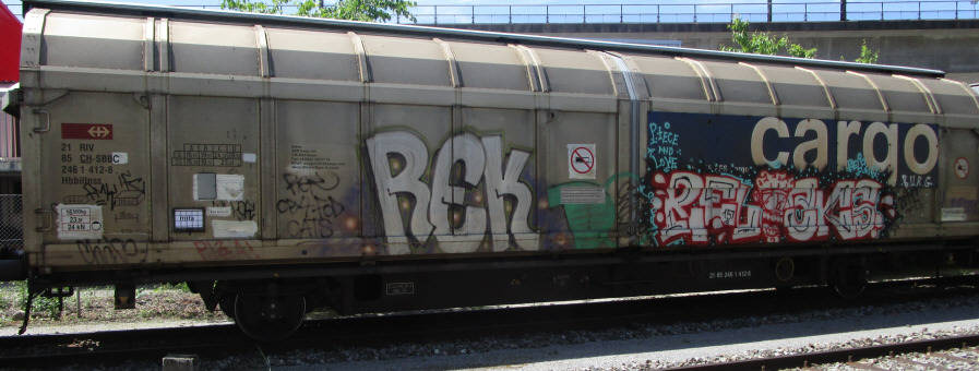 RELAKS  SBB-gterwagen graffiti