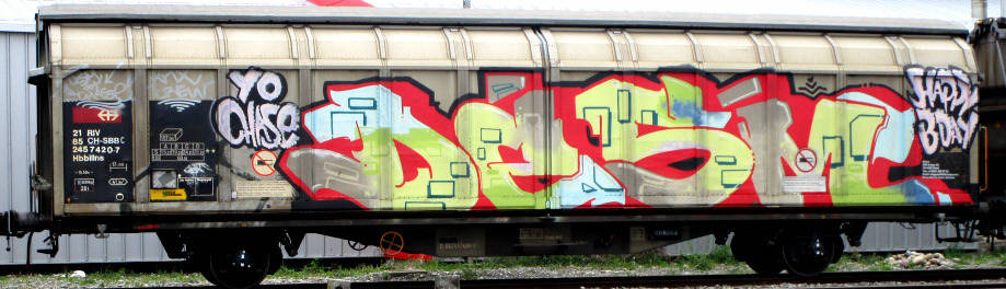 DESM SBB-gterwagen graffiti