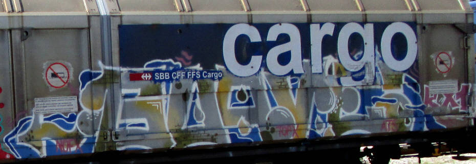 GUAVE graffiti SBB-gterwagen zrich