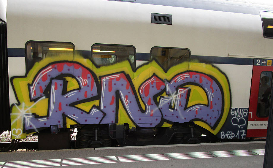 RND S-Bahn train graffiti zrich