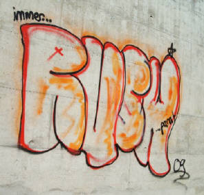 RUSH graffiti zrich