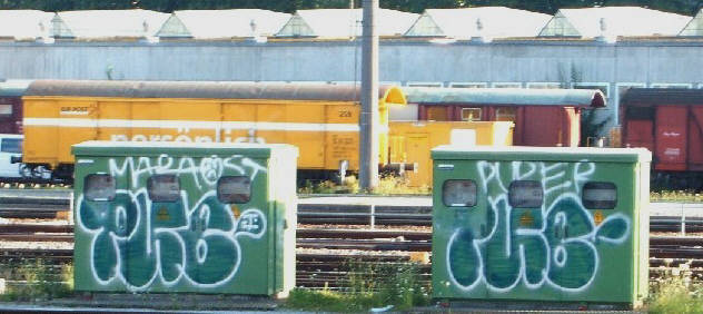 PUBER graffiti bahnhof hardbrcke zrich
