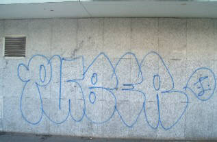 PUBER outline graffiti engelstrasse zrich