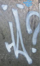 H graffiti tag zrich