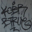 KCBR BTRUE graffiti tag zrich klusplatz juli 2009
