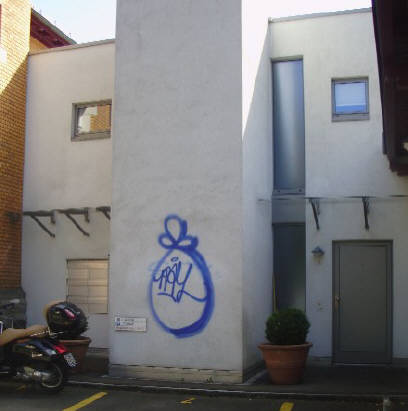 SAC graffiti witikonerstrasse zrich hirslanden juli 2009