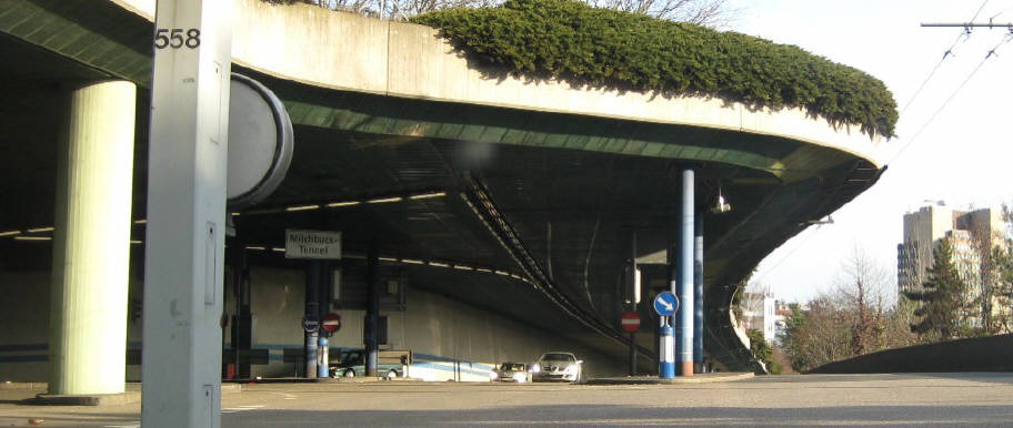 milchbucktunnel südportal wasserwerkstrasse zürich-unterstrass