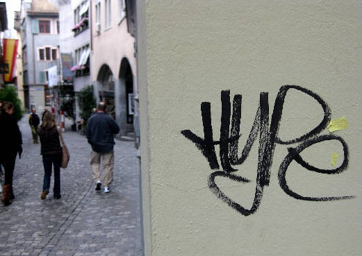 HYPE graffiti tag zrich