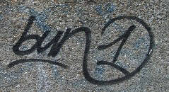 BUN1 graffiti tag zrich